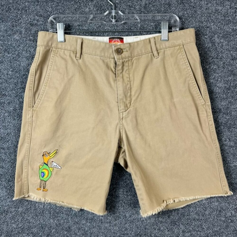 Dockers Shorts Men's 32 Pride Castro‎ Slim Fit Khaki Casual Summer Colorful